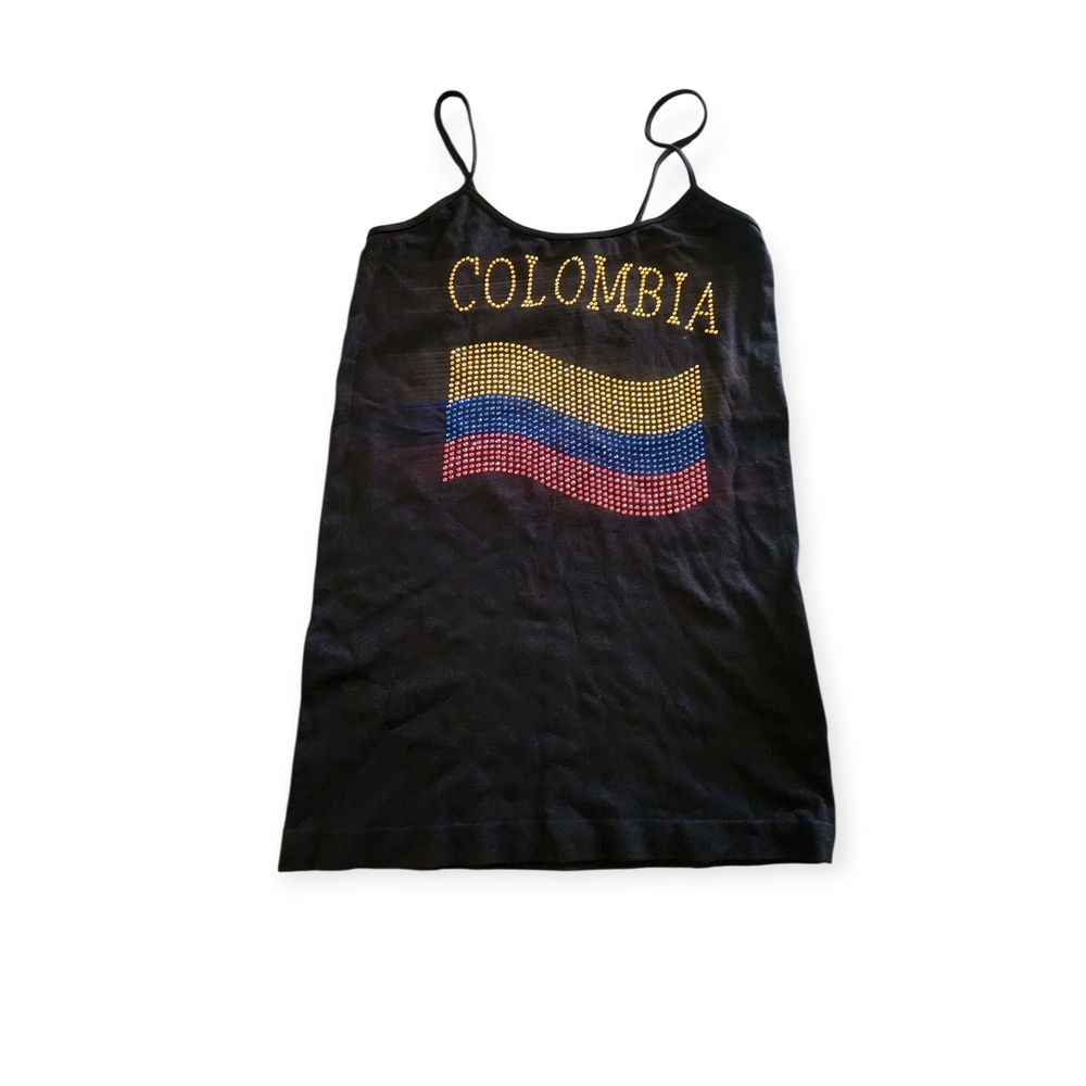 Y2k Colombia Flag Tank Top